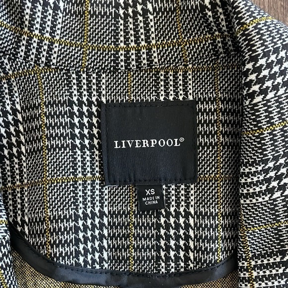 Liverpool Novelty Boyfriend Knit blazer in plaid, XS - Like New - Picture 2 of 8